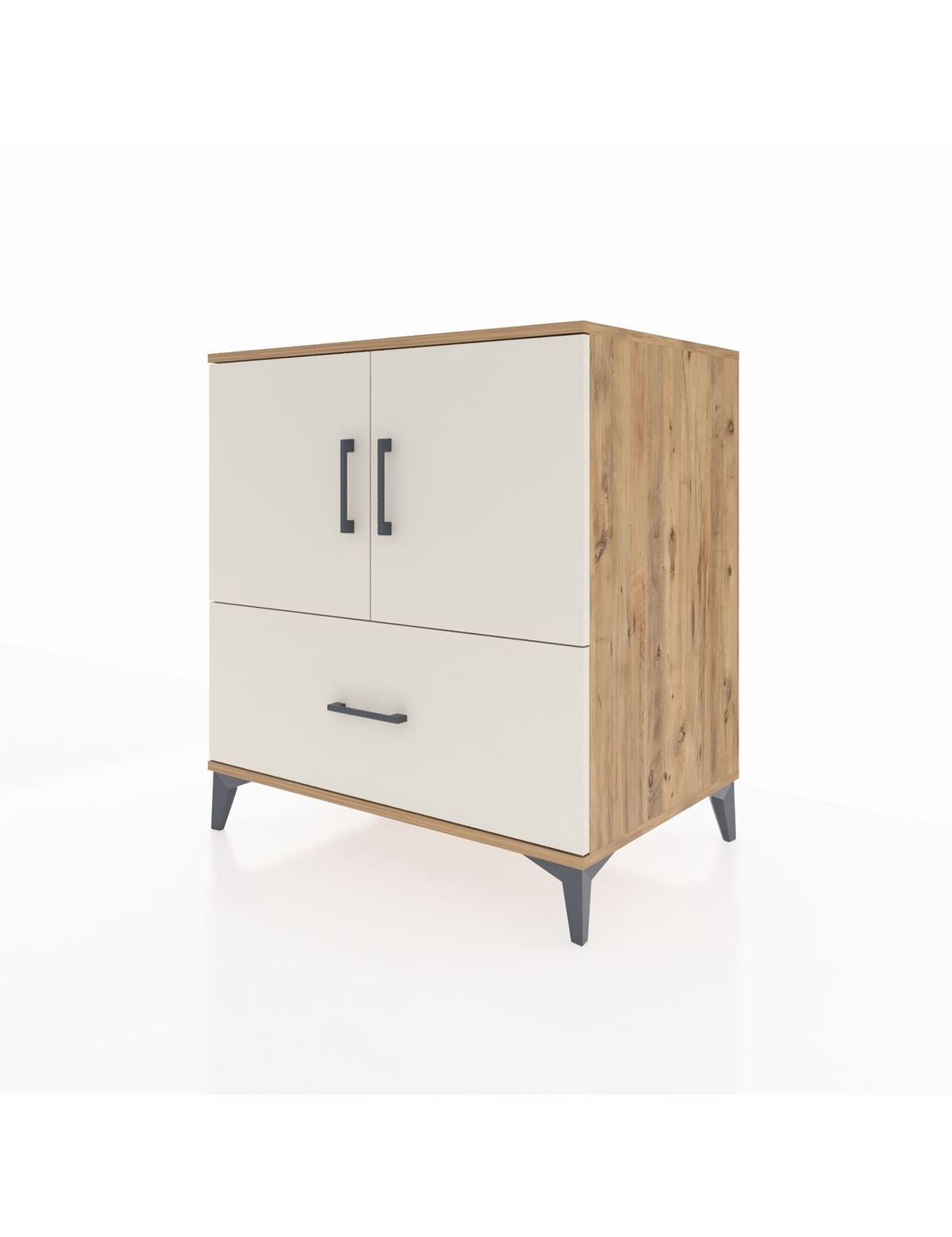 Kronos Şifonyer 2 Raflı Tek Çekmeceli 2 Kapaklı 88x59x96 - S70M063V7C