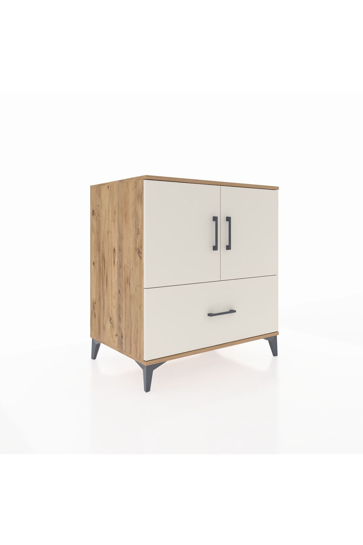 Kronos Şifonyer 2 Raflı Tek Çekmeceli 2 Kapaklı 88x59x96 - S70M063V7C