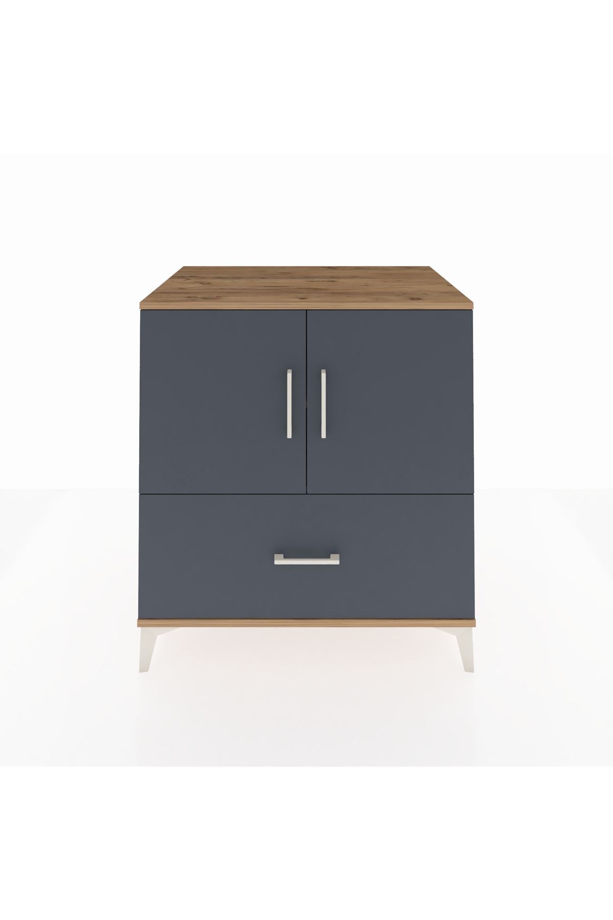 Kronos Şifonyer 2 Raflı Tek Çekmeceli 2 Kapaklı 88x59x96 - S70M063V8C