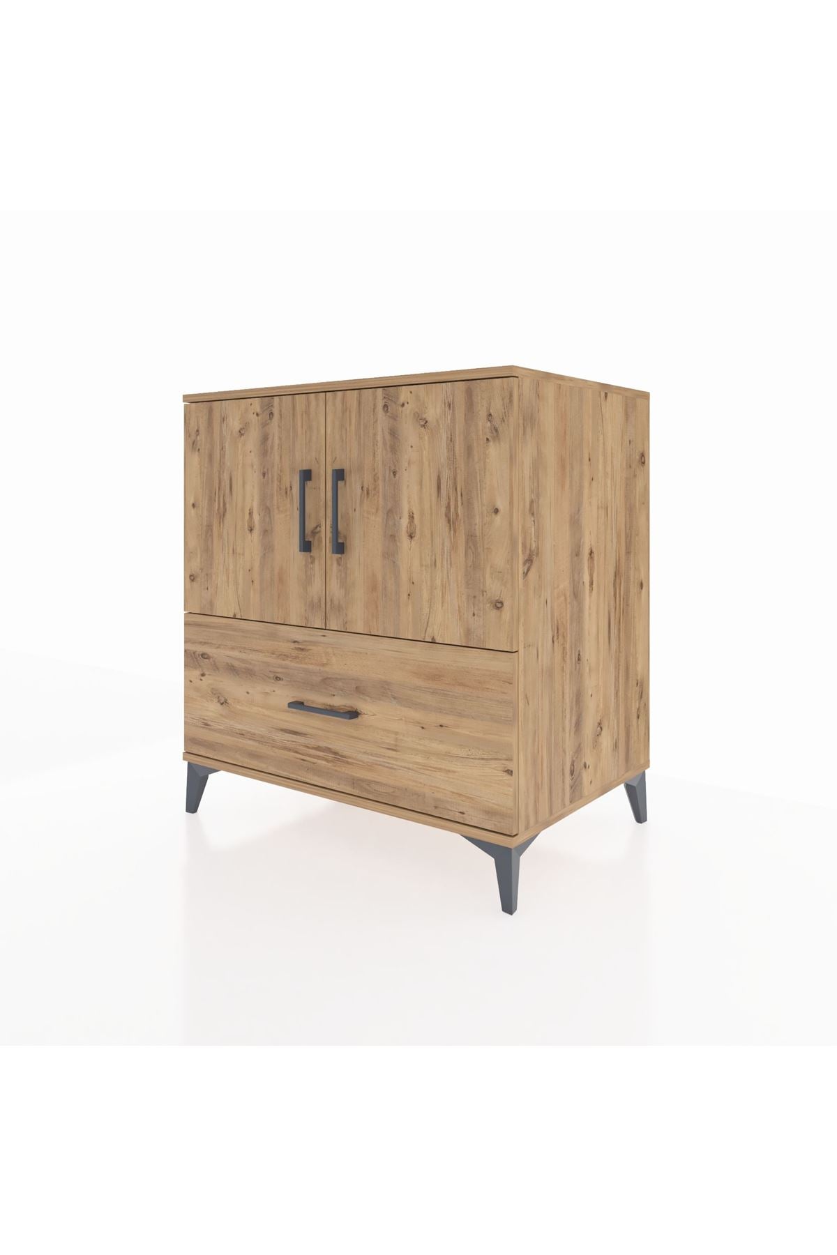Kronos Şifonyer 2 Raflı Tek Çekmeceli 2 Kapaklı 88x59x96 - S70M063V9C