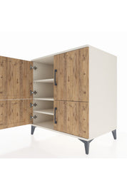 Kronos Şifonyer 3 Raflı 4 Kapaklı 88x59x96 - S70M064V3C