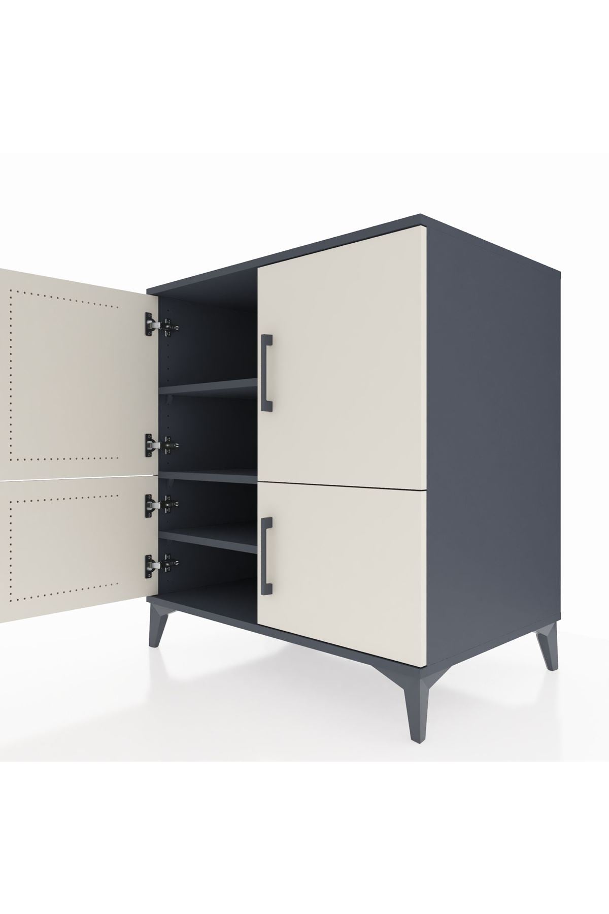 Kronos Şifonyer 3 Raflı 4 Kapaklı 88x59x96 - S70M064V4C
