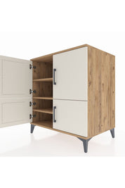 Kronos Şifonyer 3 Raflı 4 Kapaklı 88x59x96 - S70M064V7C