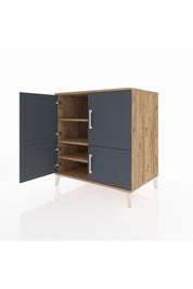 Kronos Şifonyer 3 Raflı 4 Kapaklı 88x59x96 - S70M064V8C