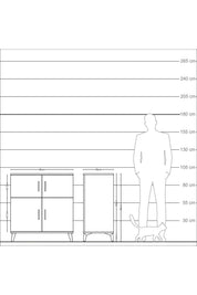 Kronos Şifonyer 3 Raflı 4 Kapaklı 88x59x96 - S70M065V3C