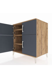 Kronos Şifonyer 3 Raflı 4 Kapaklı 88x59x96 - S70M065V8C