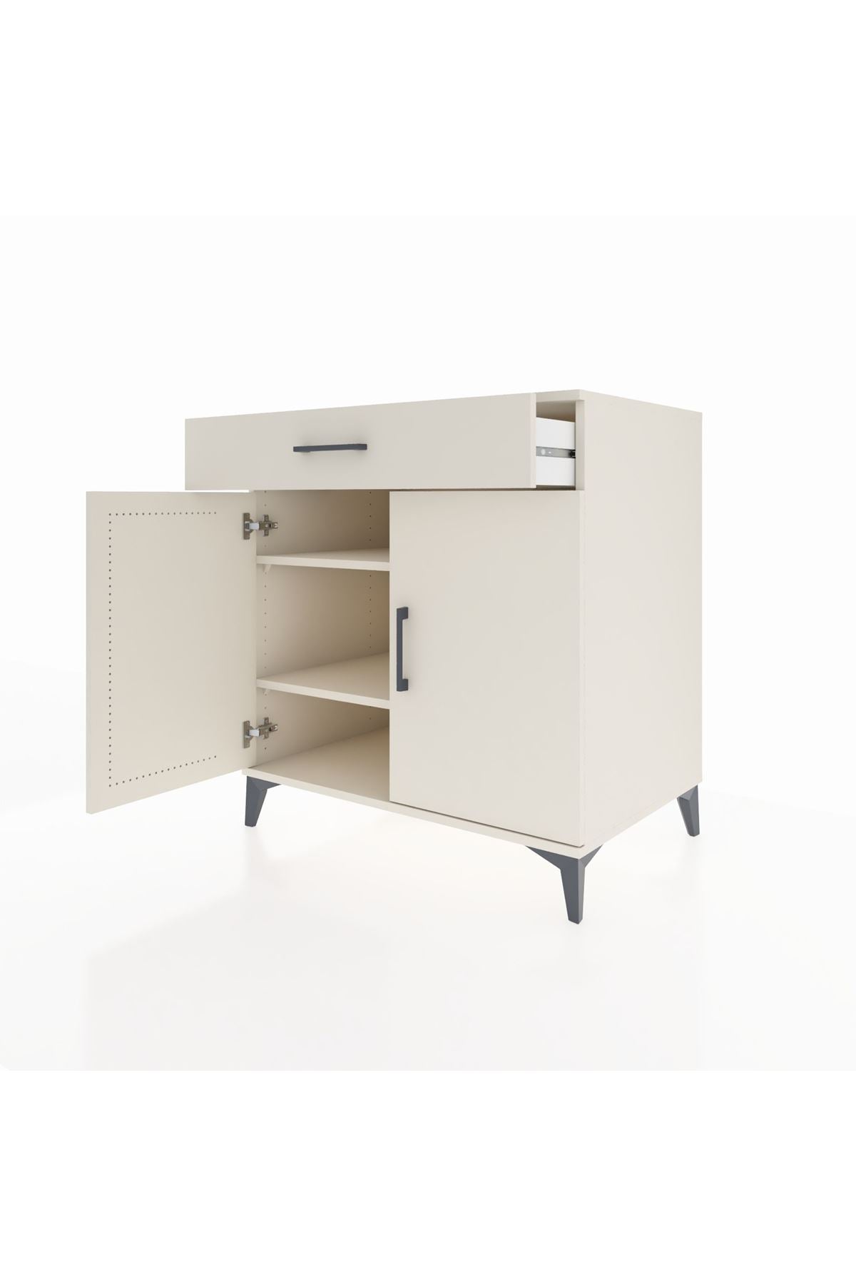 Kronos Şifonyer 2 Raflı Tek Çekmeceli 2 Kapaklı 88x59x96 - S70M066V1C