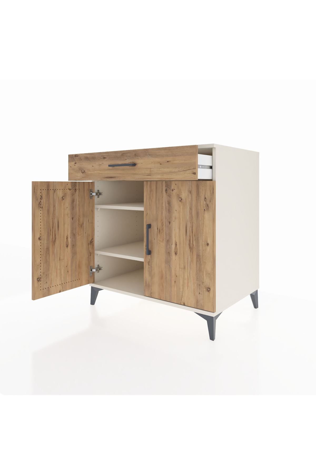 Kronos Şifonyer 2 Raflı Tek Çekmeceli 2 Kapaklı 88x59x96 - S70M066V3C