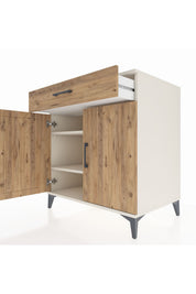 Kronos Şifonyer 2 Raflı Tek Çekmeceli 2 Kapaklı 88x59x96 - S70M066V3C