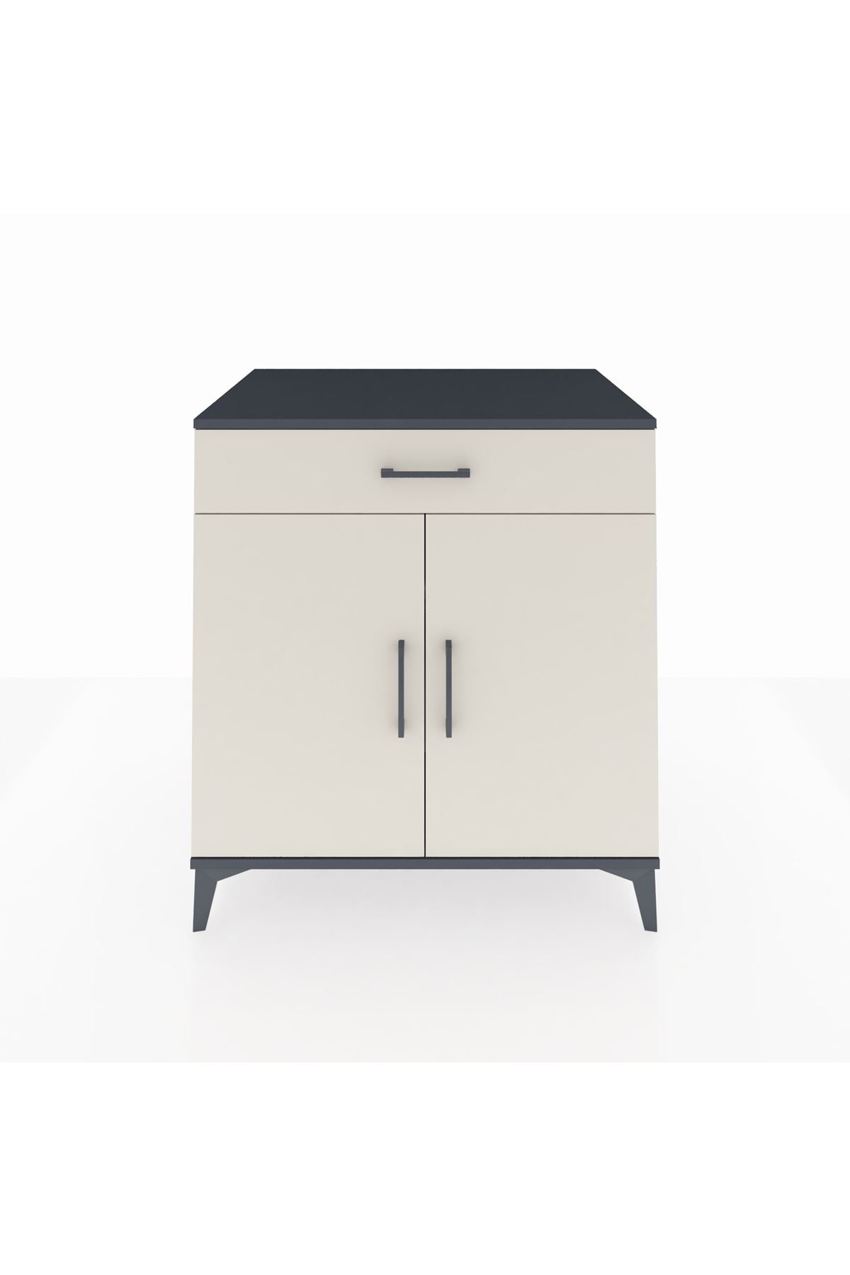 Kronos Şifonyer 2 Raflı Tek Çekmeceli 2 Kapaklı 88x59x96 - S70M066V4C