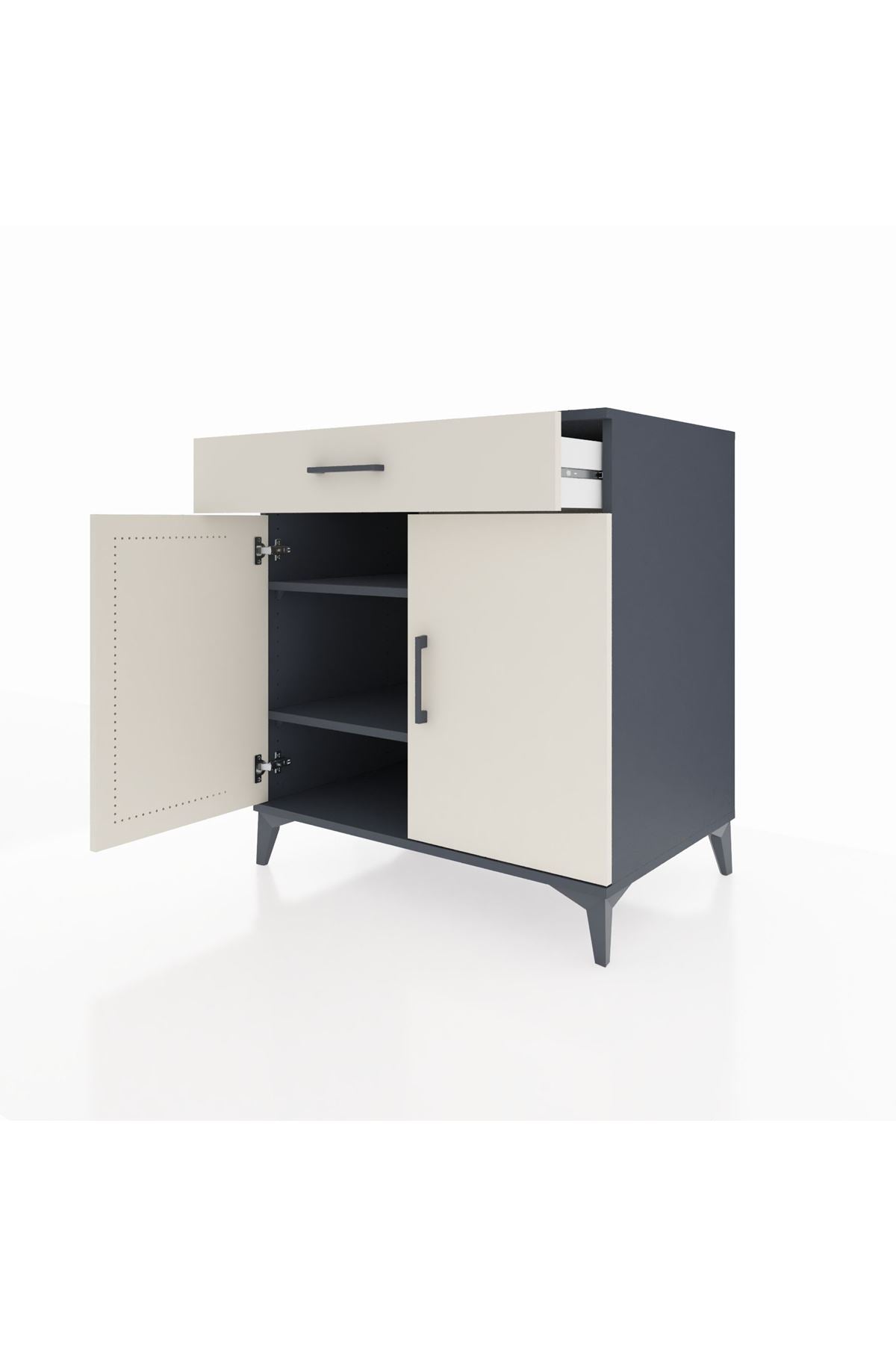 Kronos Şifonyer 2 Raflı Tek Çekmeceli 2 Kapaklı 88x59x96 - S70M066V4C