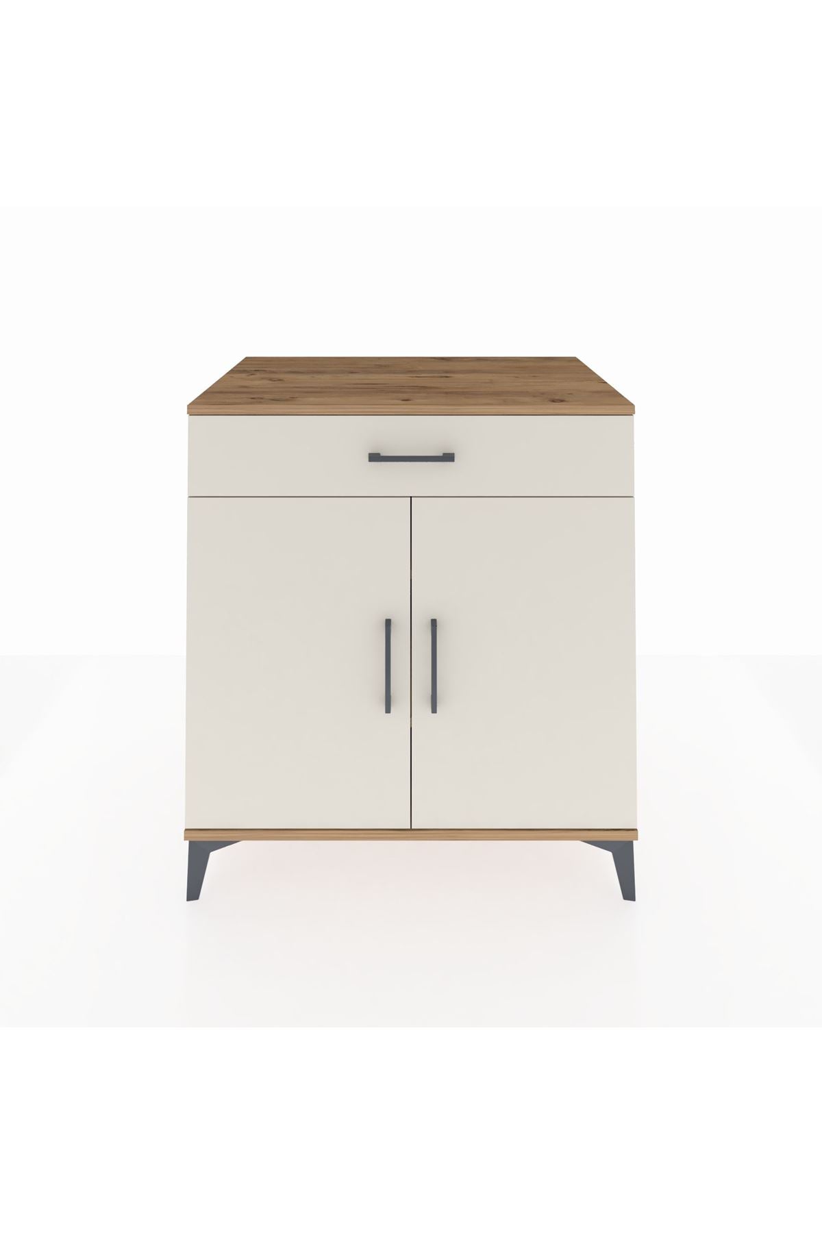 Kronos Şifonyer 2 Raflı Tek Çekmeceli 2 Kapaklı 88x59x96 - S70M066V7C