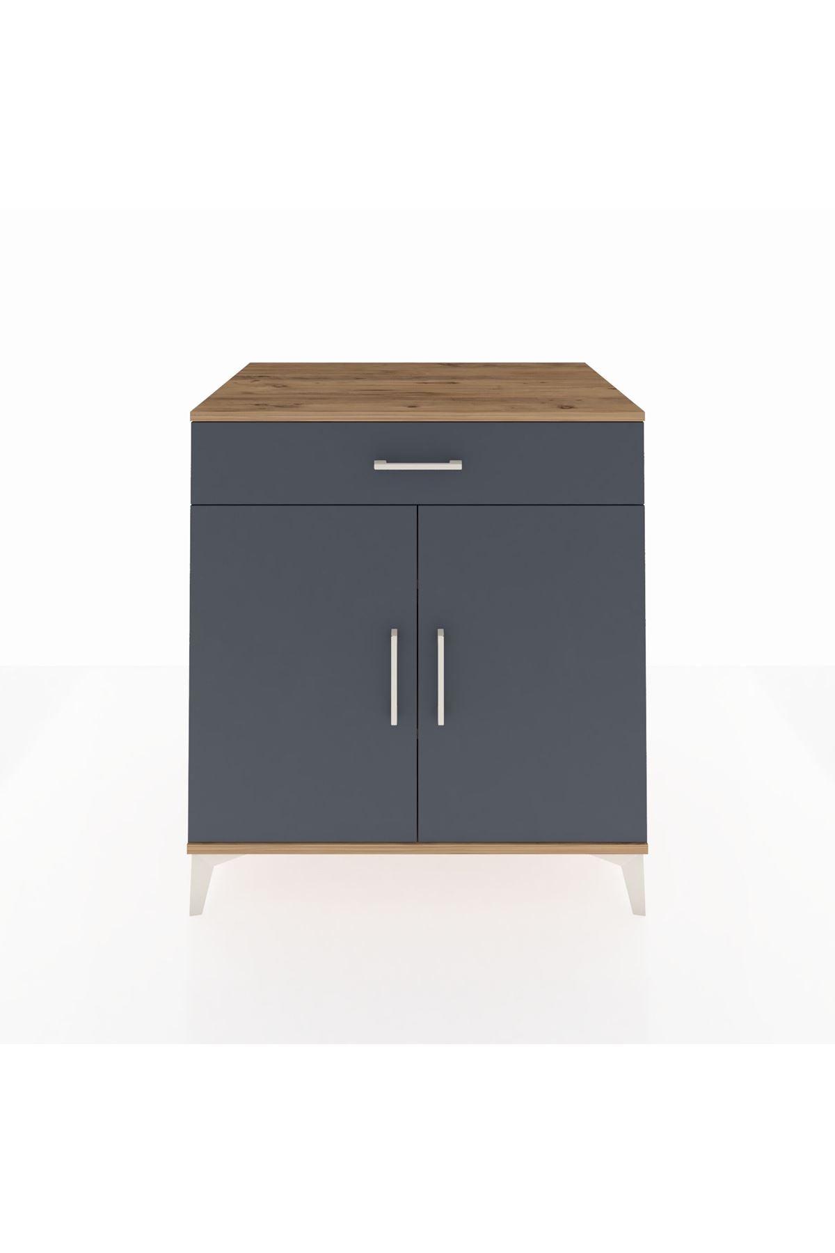 Kronos Şifonyer 2 Raflı Tek Çekmeceli 2 Kapaklı 88x59x96 - S70M066V8C
