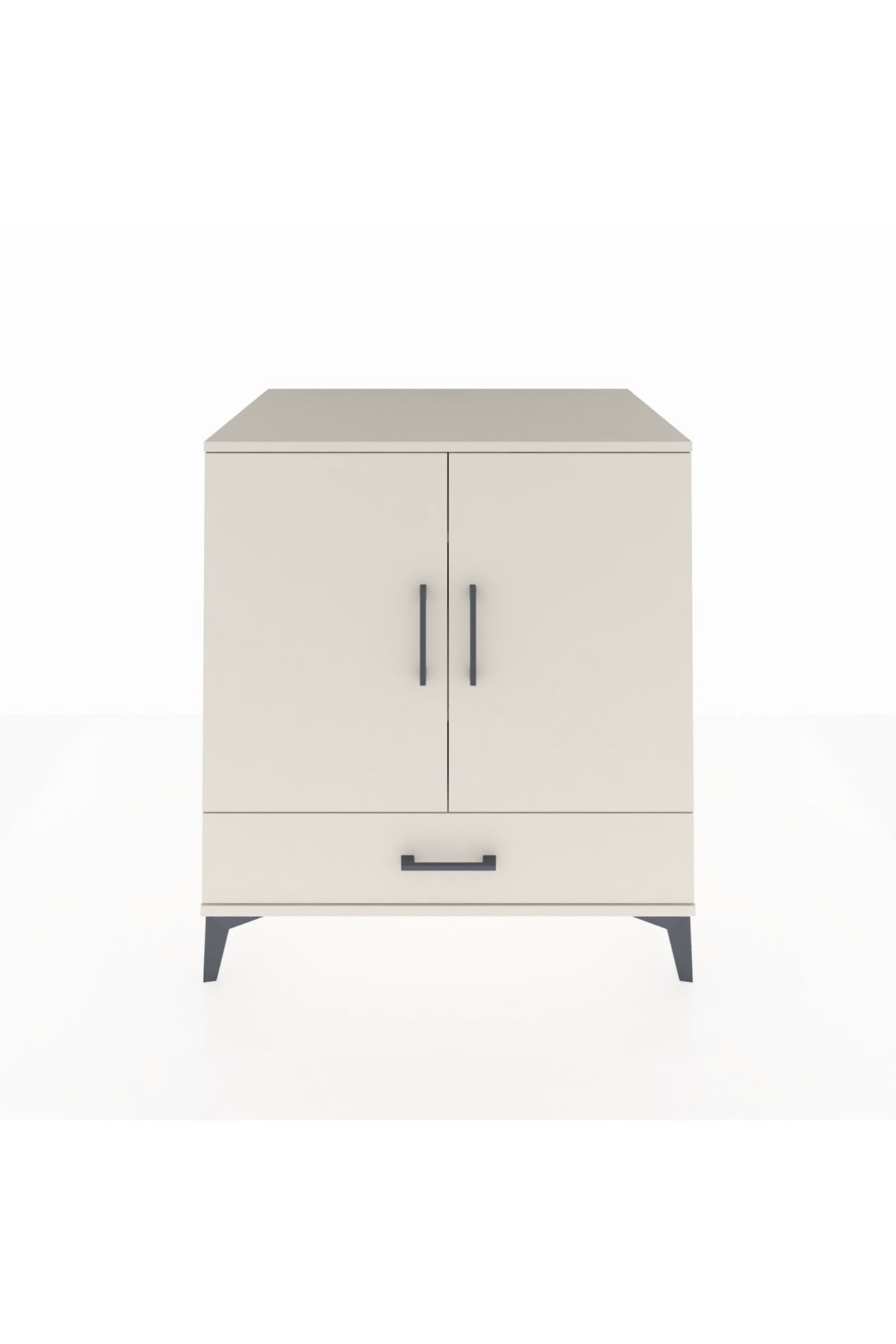 Kronos Şifonyer 3 Raflı Tek Çekmeceli 2 Kapaklı 88x59x96 - S70M067V1C
