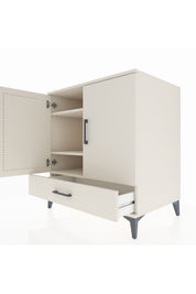 Kronos Şifonyer 3 Raflı Tek Çekmeceli 2 Kapaklı 88x59x96 - S70M067V1C