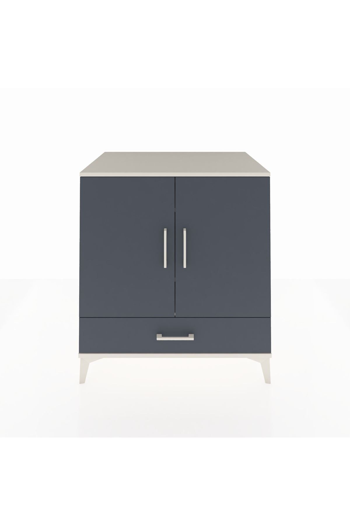 Kronos Şifonyer 3 Raflı Tek Çekmeceli 2 Kapaklı 88x59x96 - S70M067V2C