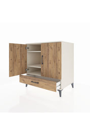 Kronos Şifonyer 3 Raflı Tek Çekmeceli 2 Kapaklı 88x59x96 - S70M067V3C