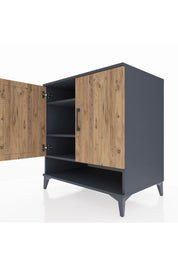 Kronos Şifonyer 3 Raflı 2 Kapaklı 88x59x96 - S70M069V6C