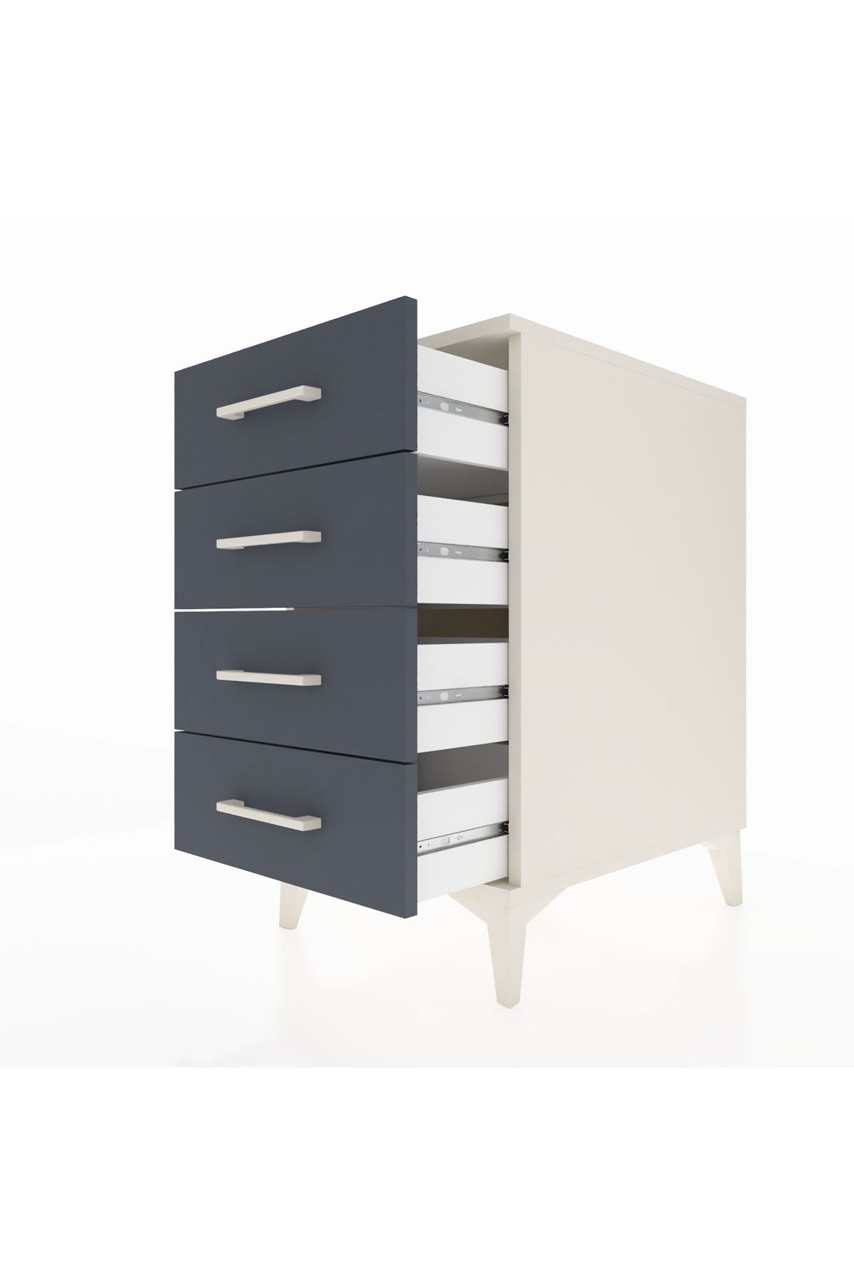 Kronos Komodin 4 Çekmeceli 44x59x80 - S74M001V2C