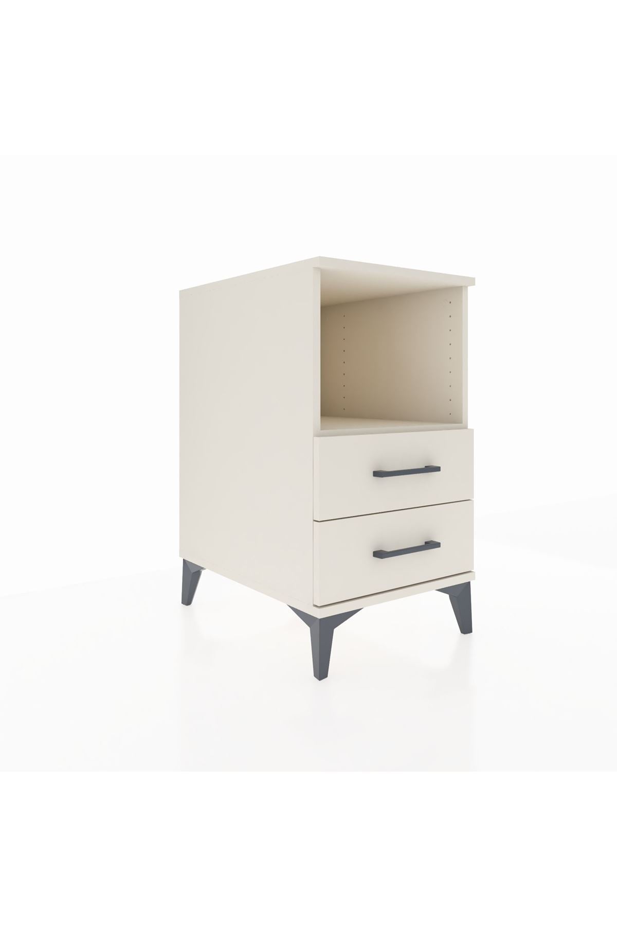 Kronos Komodin Tek Raflı 2 Çekmeceli 44x59x80 - S74M003V1C