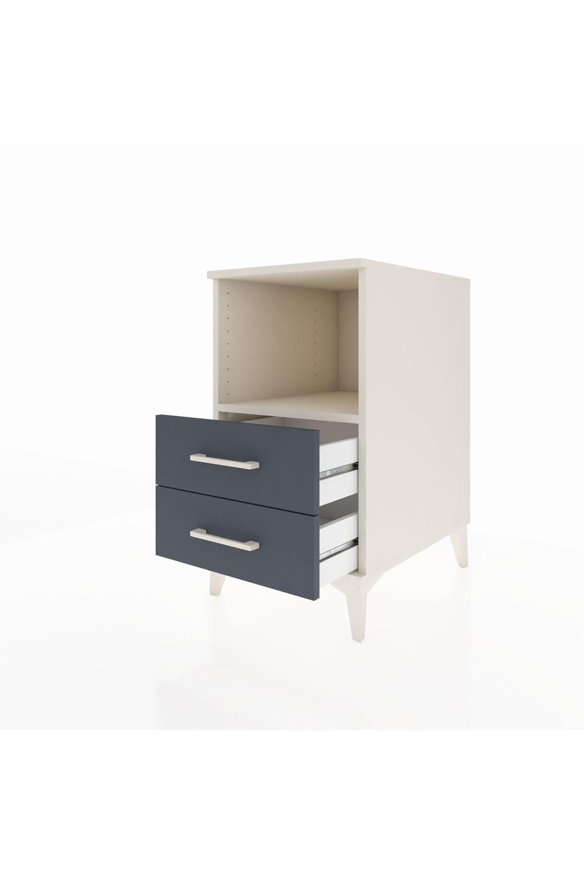 Kronos Komodin Tek Raflı 2 Çekmeceli 44x59x80 - S74M003V2C