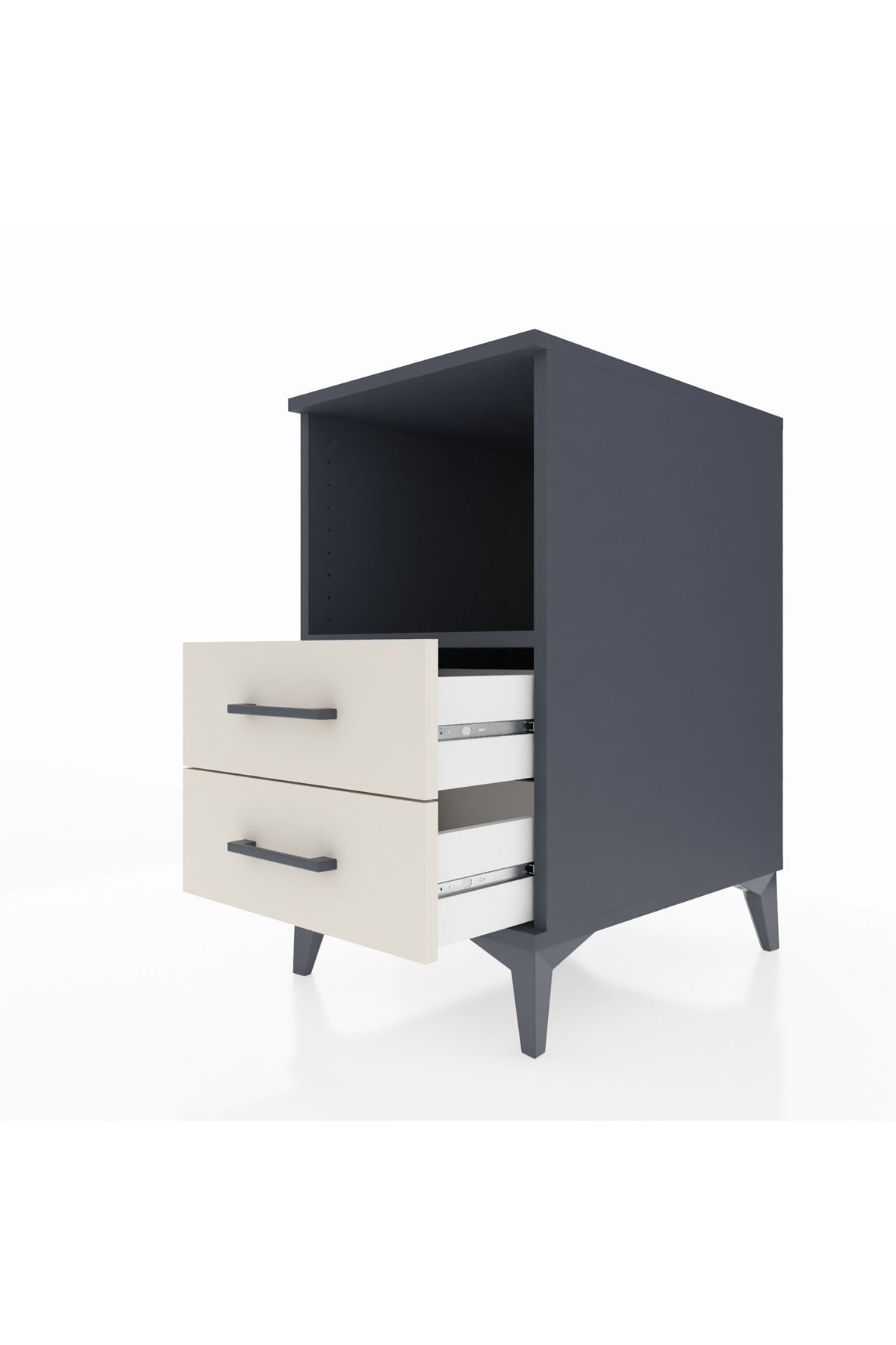 Kronos Komodin Tek Raflı 2 Çekmeceli 44x59x80 - S74M003V4C