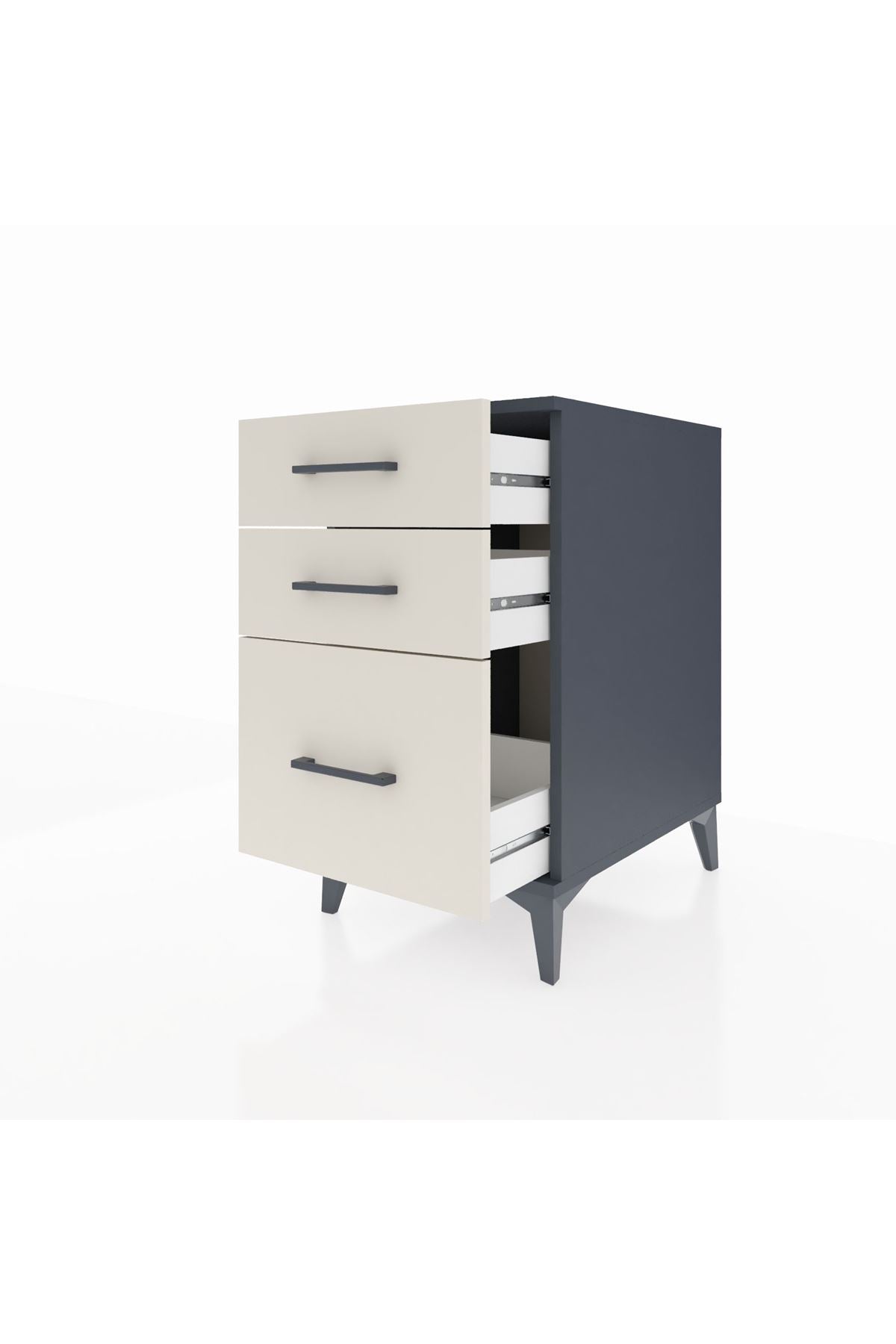 Kronos Komodin 3 Çekmeceli 44x59x80 - S74M005V4C