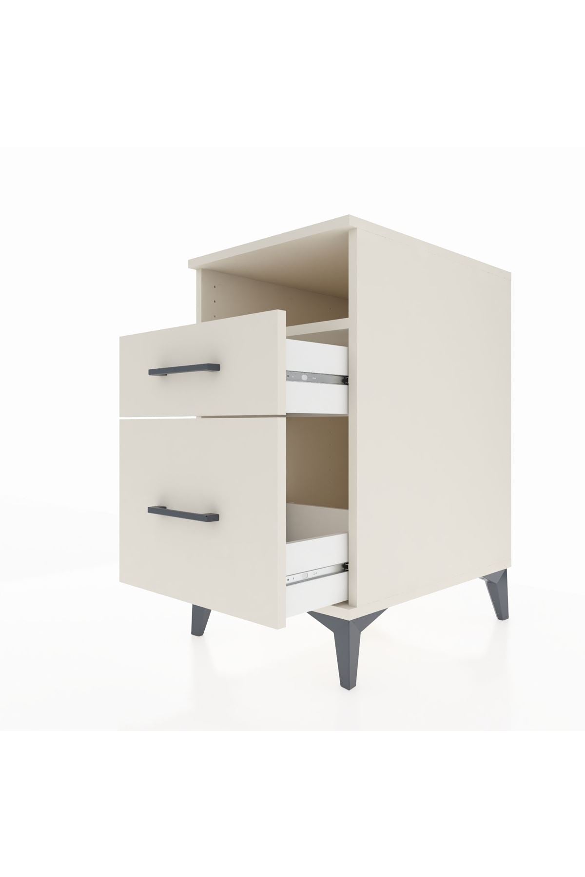 Kronos Komodin Tek Raflı 2 Çekmeceli 44x59x80 - S74M006V1C