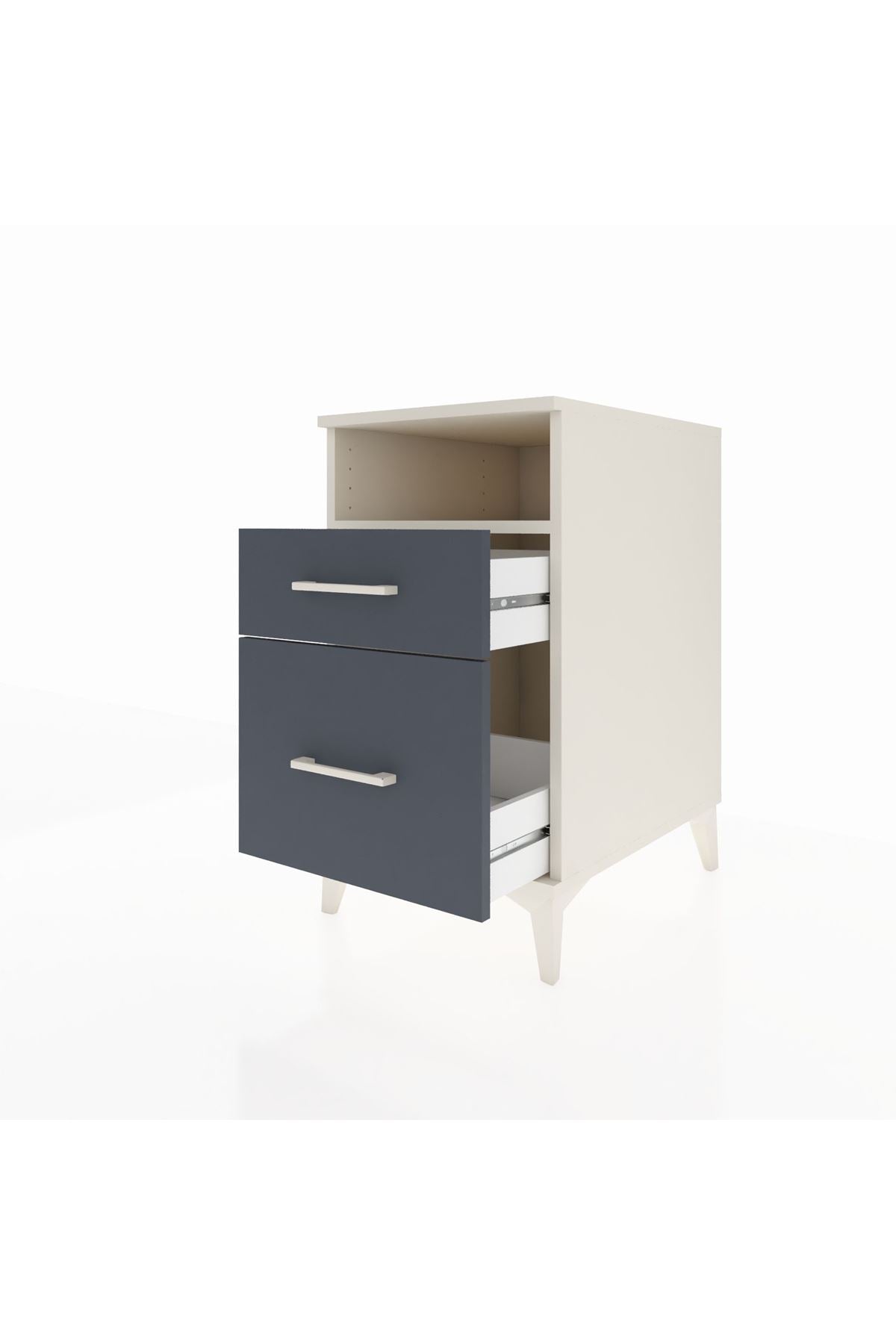 Kronos Komodin Tek Raflı 2 Çekmeceli 44x59x80 - S74M006V2C