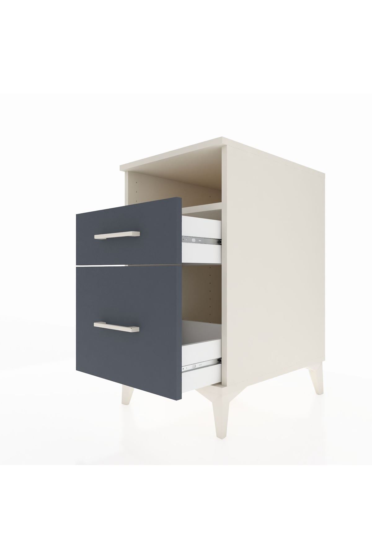 Kronos Komodin Tek Raflı 2 Çekmeceli 44x59x80 - S74M006V2C