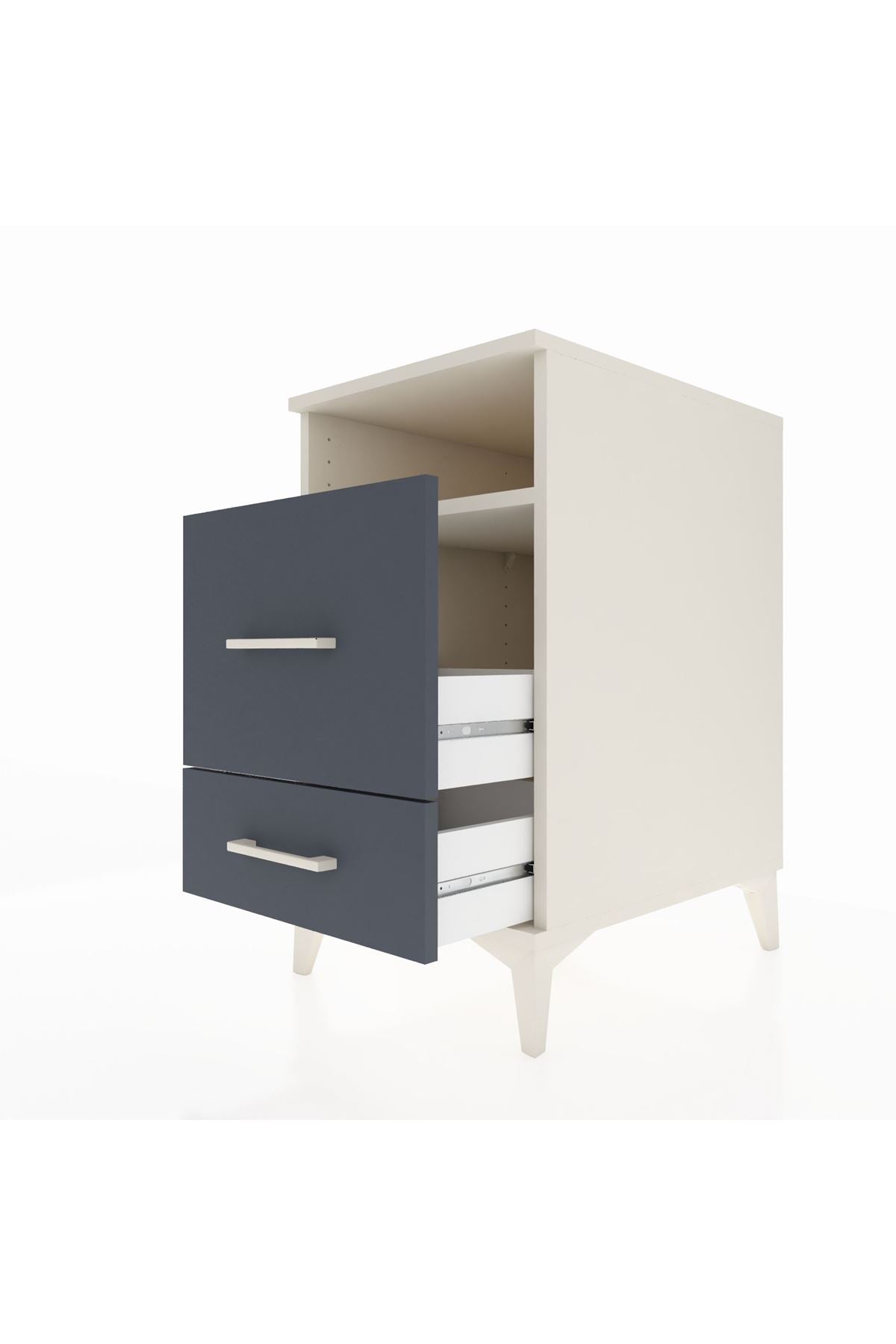 Kronos Komodin Tek Raflı 2 Çekmeceli 44x59x80 - S74M008V2C