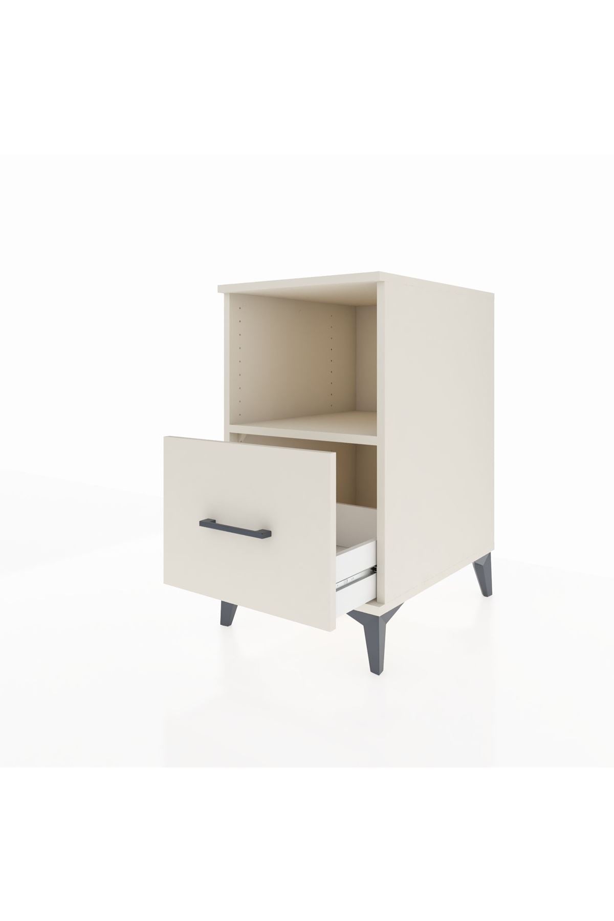 Kronos Komodin Tek Raflı Tek Çekmeceli 44x59x80 - S74M011V1C