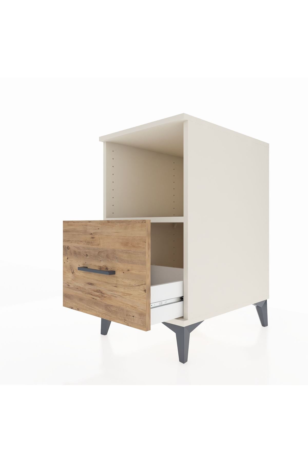 Kronos Komodin Tek Raflı Tek Çekmeceli 44x59x80 - S74M011V3C