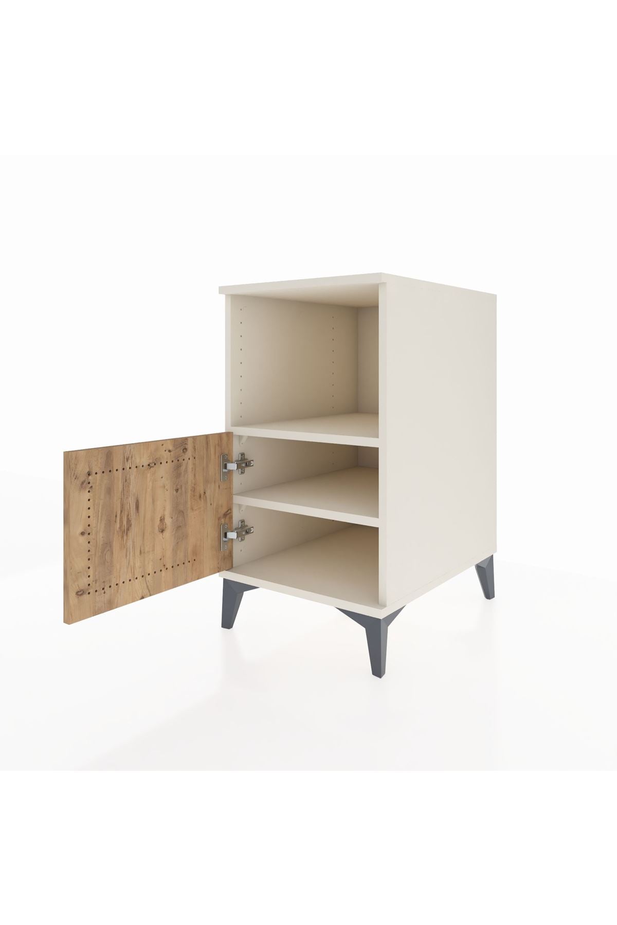 Kronos Komodin 2 Raflı Tek Kapaklı 44x59x80 - S74M012V3C