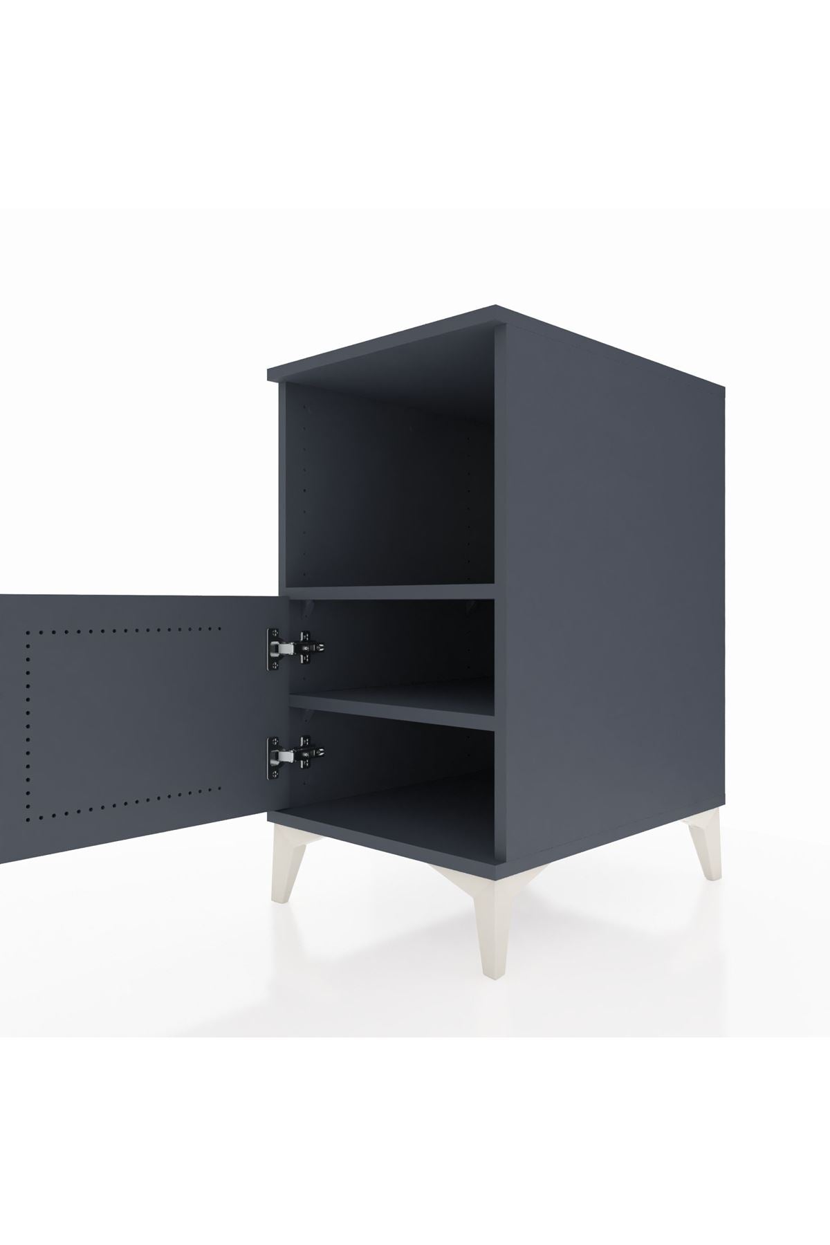 Kronos Komodin 2 Raflı Tek Kapaklı 44x59x80 - S74M012V5C