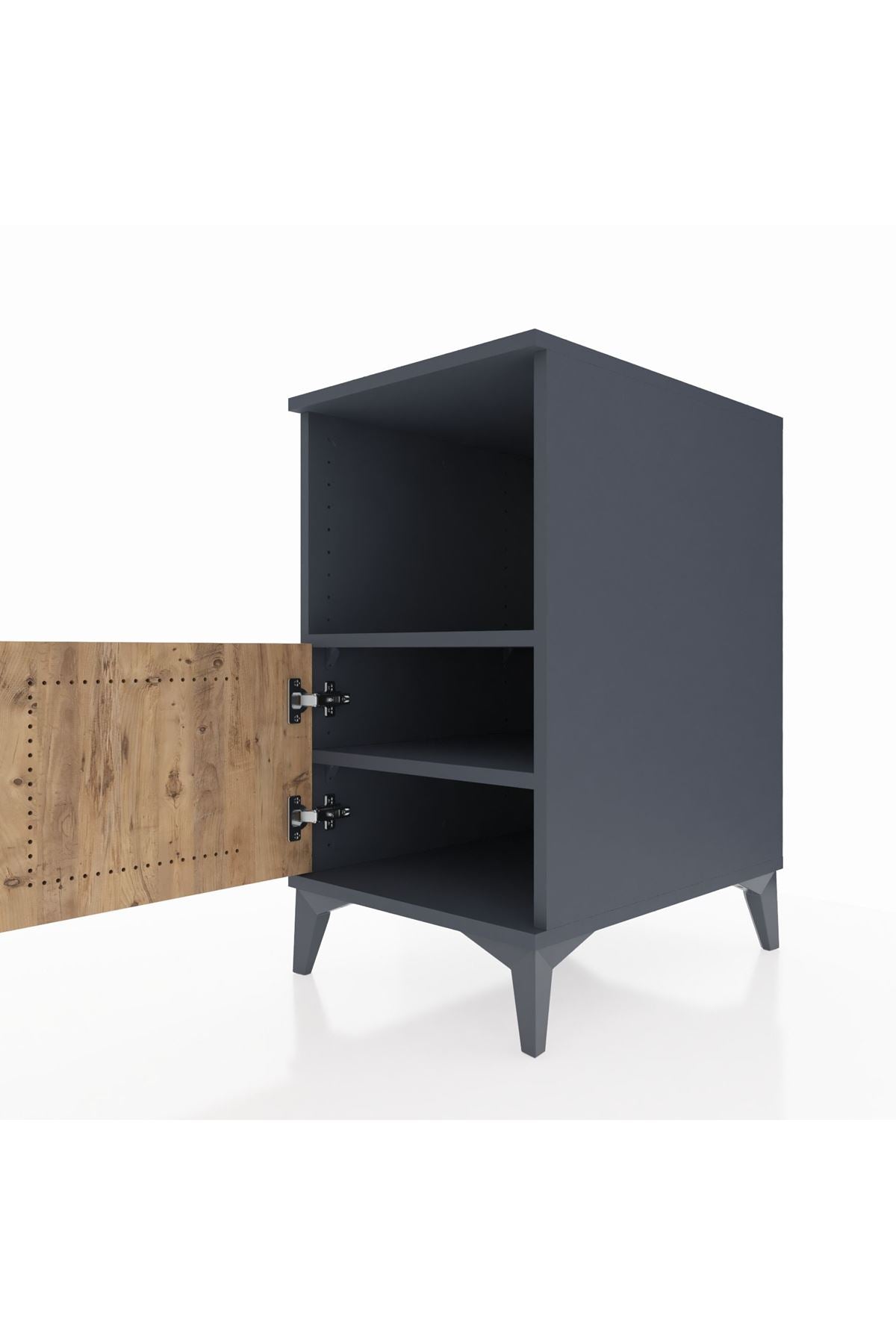 Kronos Komodin 2 Raflı Tek Kapaklı 44x59x80 - S74M012V6C