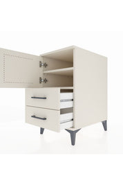 Kronos Komodin 2 Raflı 2 Çekmeceli Tek Kapaklı 44x59x80 - S74M015V1C