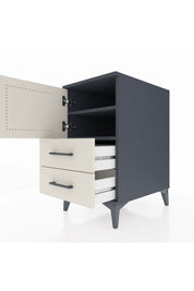 Kronos Komodin 2 Raflı 2 Çekmeceli Tek Kapaklı 44x59x80 - S74M015V4C