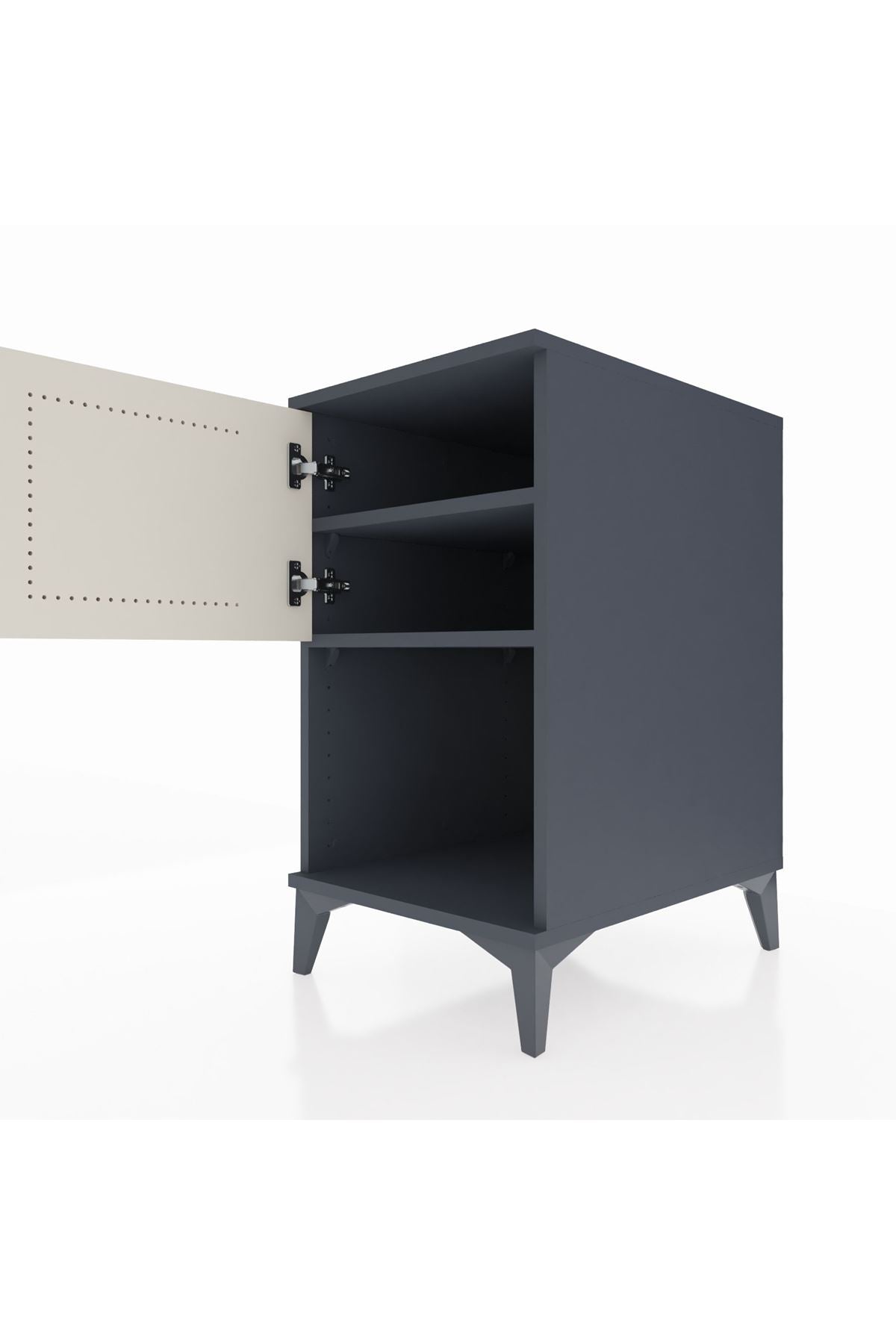 Kronos Komodin 2 Raflı Tek Kapaklı 44x59x80 - S74M016V4C