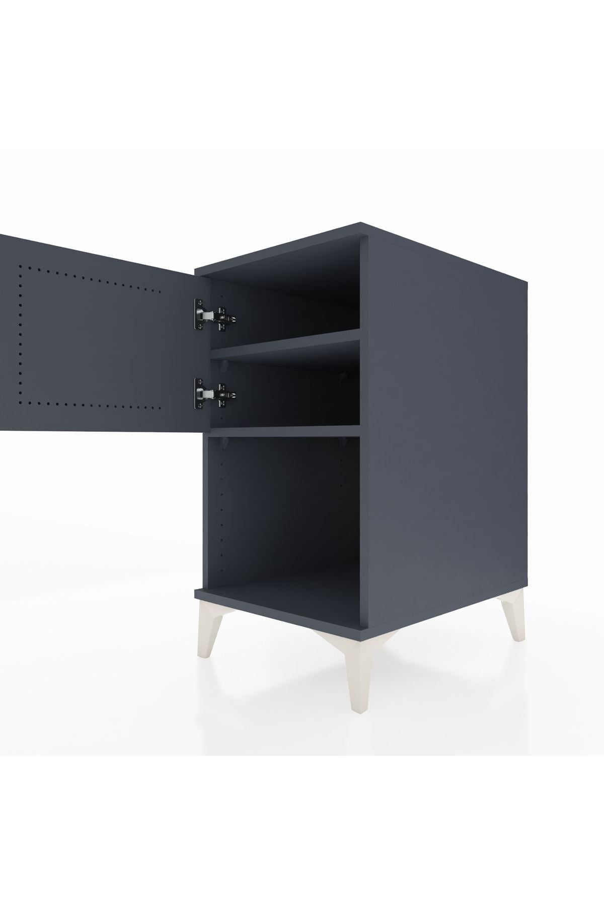 Kronos Komodin 2 Raflı Tek Kapaklı 44x59x80 - S74M016V5C