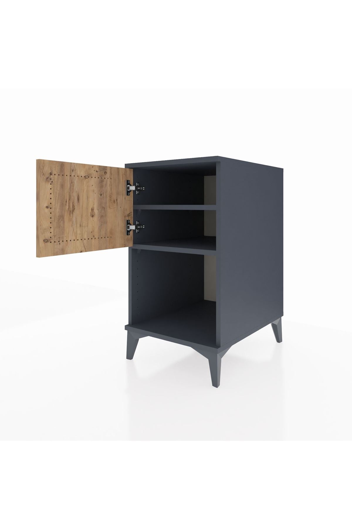 Kronos Komodin 2 Raflı Tek Kapaklı 44x59x80 - S74M016V6C