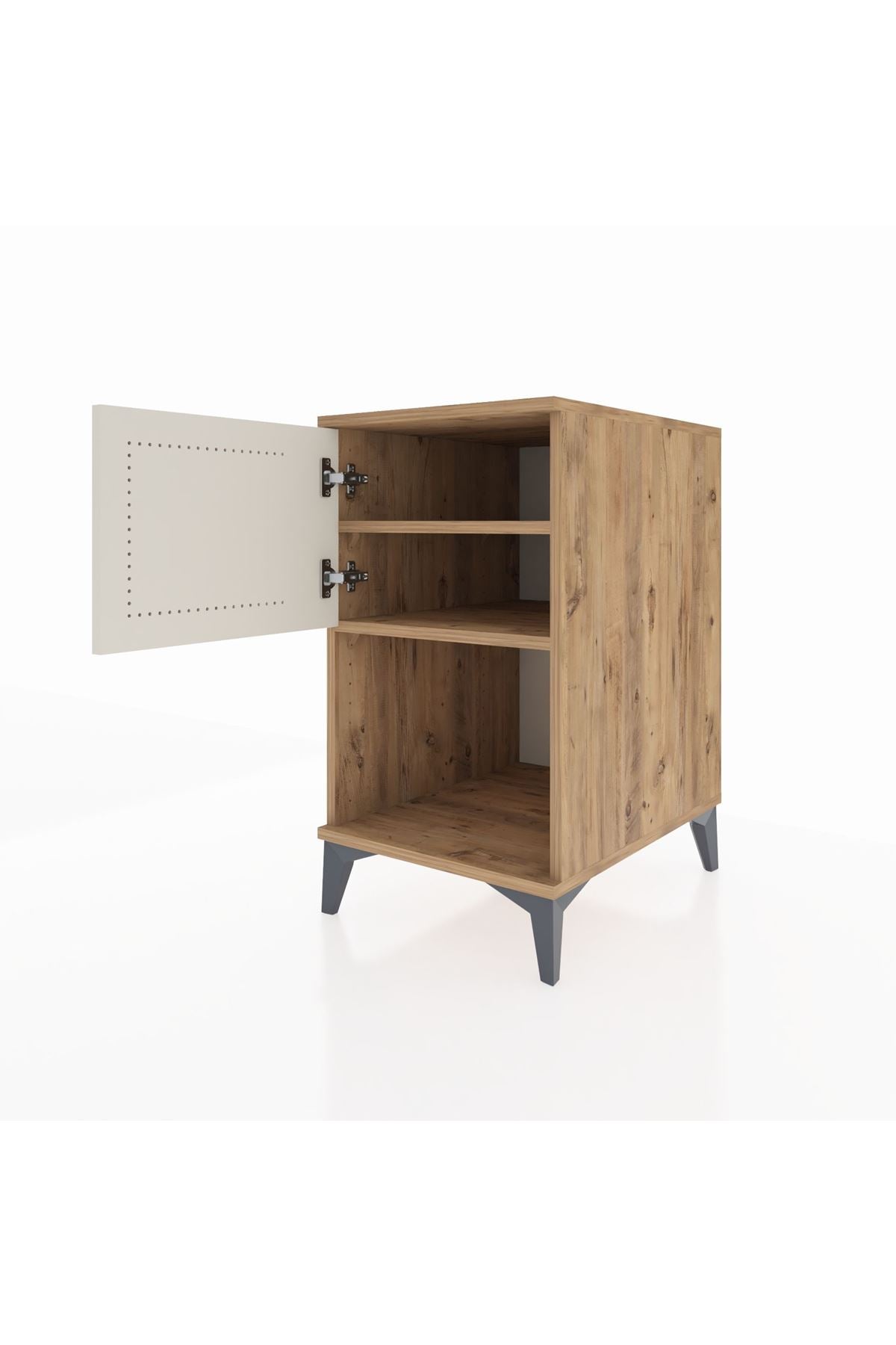 Kronos Komodin 2 Raflı Tek Kapaklı 44x59x80 - S74M016V7C