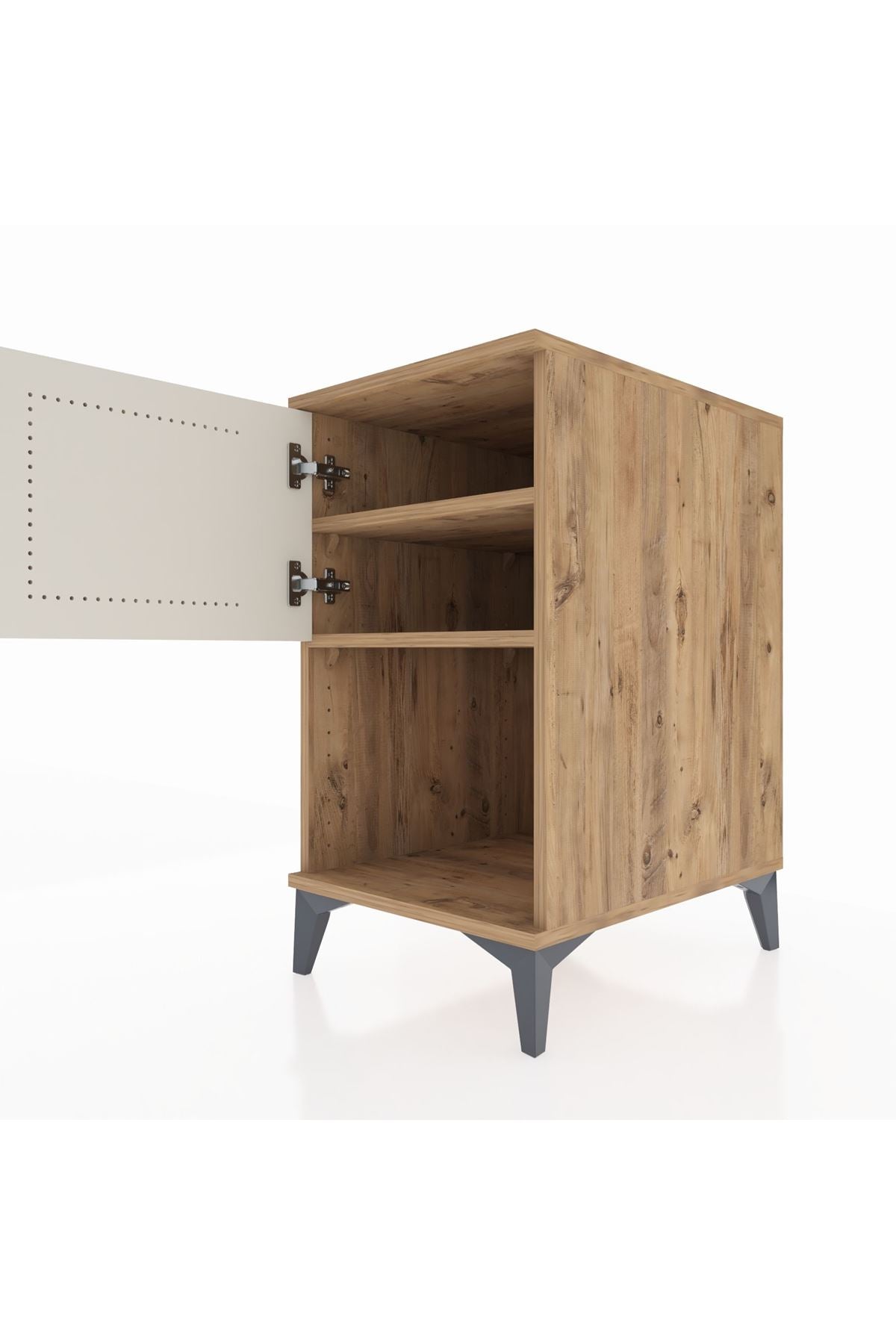 Kronos Komodin 2 Raflı Tek Kapaklı 44x59x80 - S74M016V7C