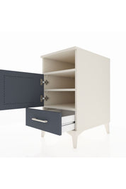 Kronos Komodin 3 Raflı Tek Çekmeceli Tek Kapaklı 44x59x80 - S74M017V2C