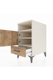 Kronos Komodin 3 Raflı Tek Çekmeceli Tek Kapaklı 44x59x80 - S74M017V3C