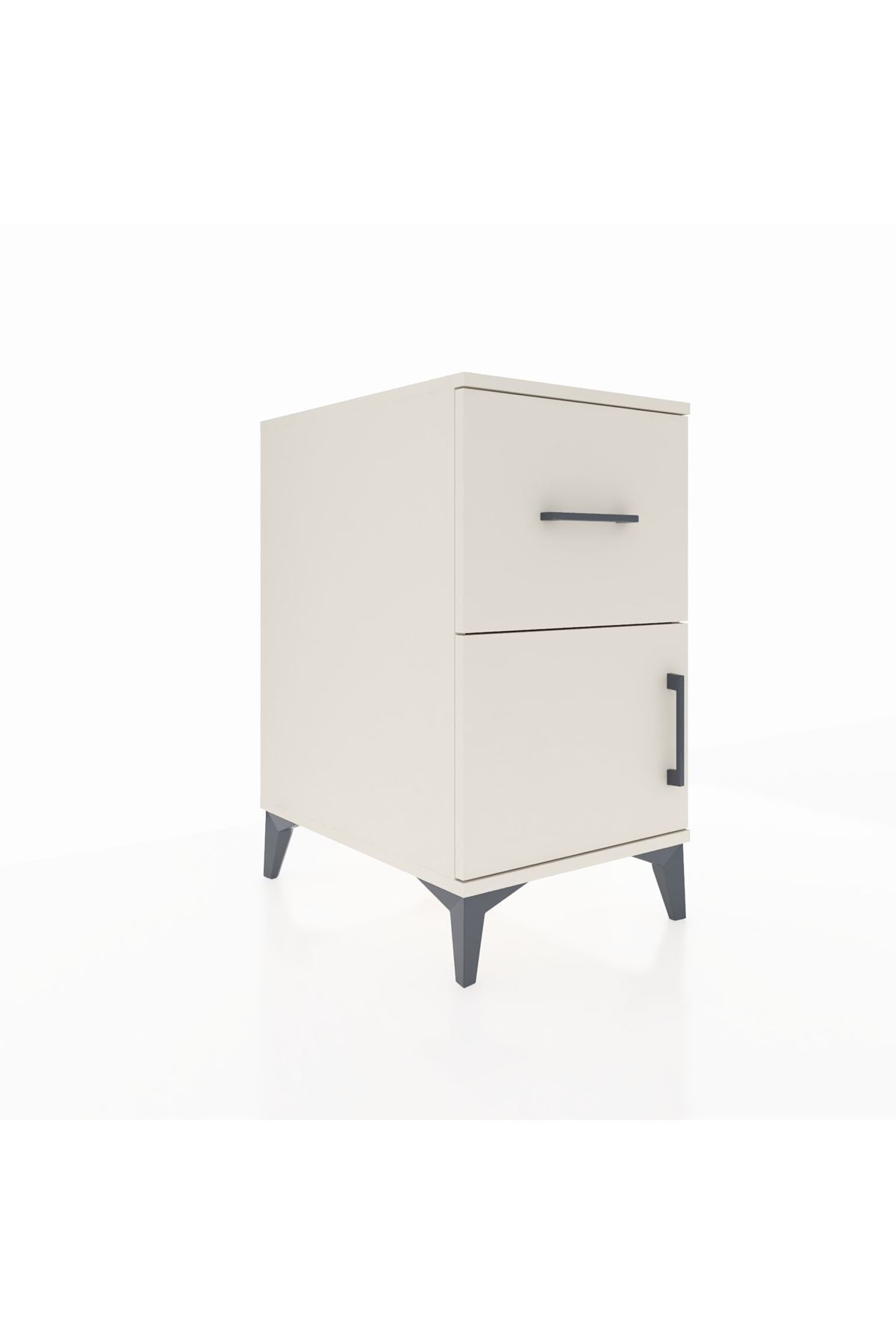 Kronos Komodin Tek Raflı Tek Çekmeceli Tek Kapaklı 44x59x80 - S74M018V1C