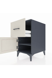 Kronos Komodin Tek Raflı Tek Çekmeceli Tek Kapaklı 44x59x80 - S74M018V4C