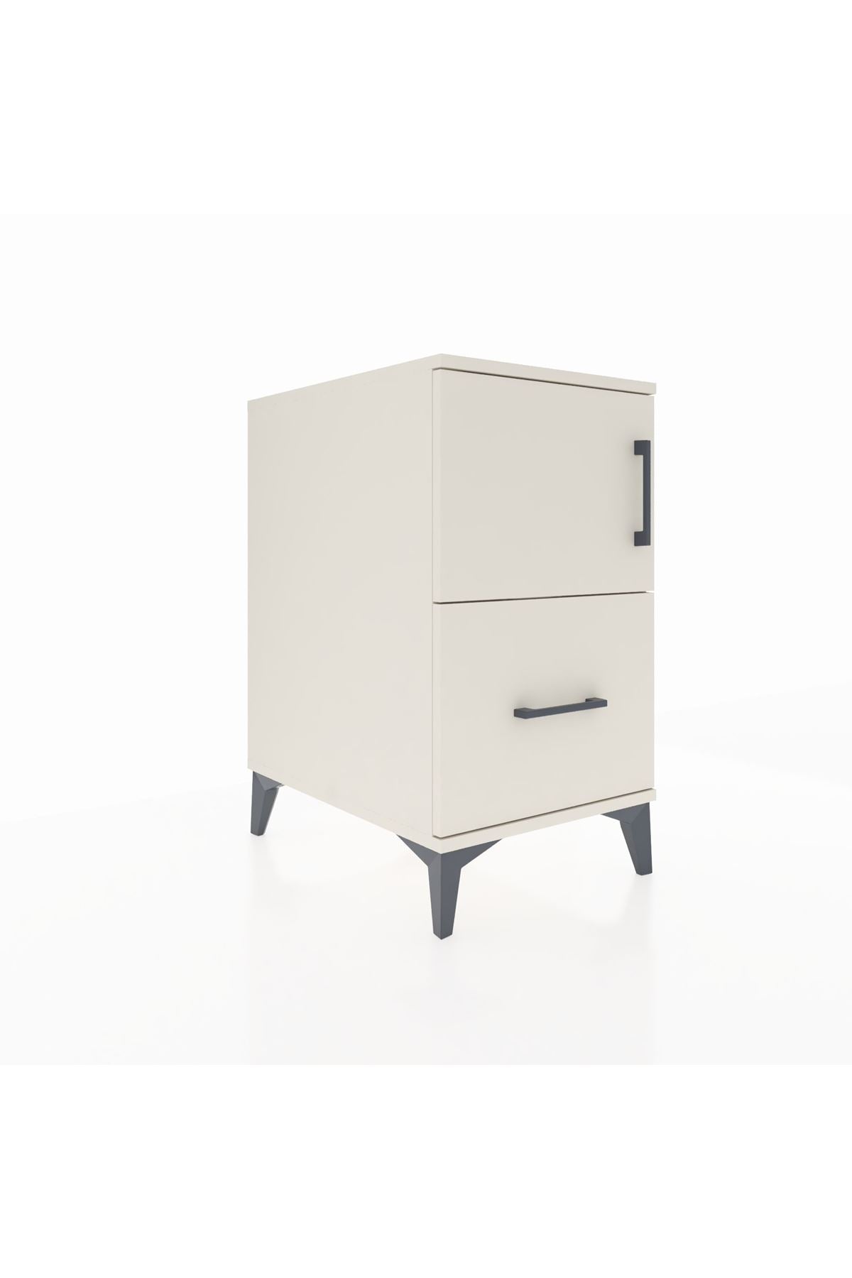Kronos Komodin 2 Raflı Tek Çekmeceli Tek Kapaklı 44x59x80 - S74M019V1C