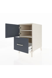 Kronos Komodin 2 Raflı Tek Çekmeceli Tek Kapaklı 44x59x80 - S74M019V2C