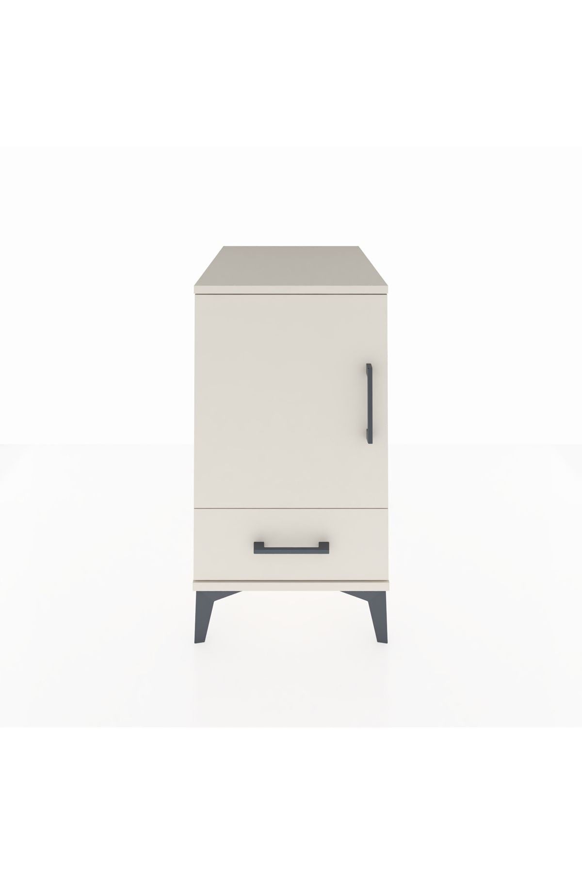 Kronos Komodin 2 Raflı Tek Çekmeceli Tek Kapaklı 44x59x80 - S74M020V1C